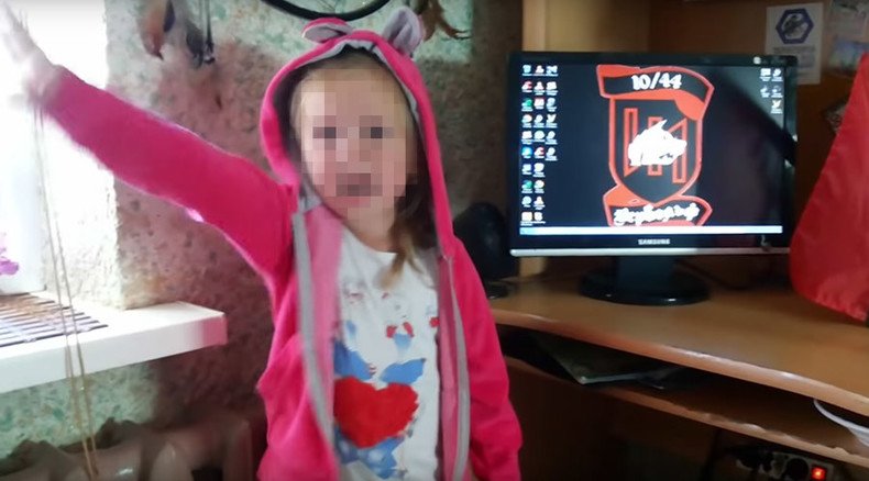 Shocking videos show 3yo girl making Nazi salutes, pledging to ‘knife Russians'