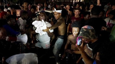 Protesters gather in Ferguson to remember 1st anniversary of Michael Brown killing (VIDEO)