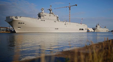 France hands first ‘ex-Russian’ Mistral ship to Egypt
