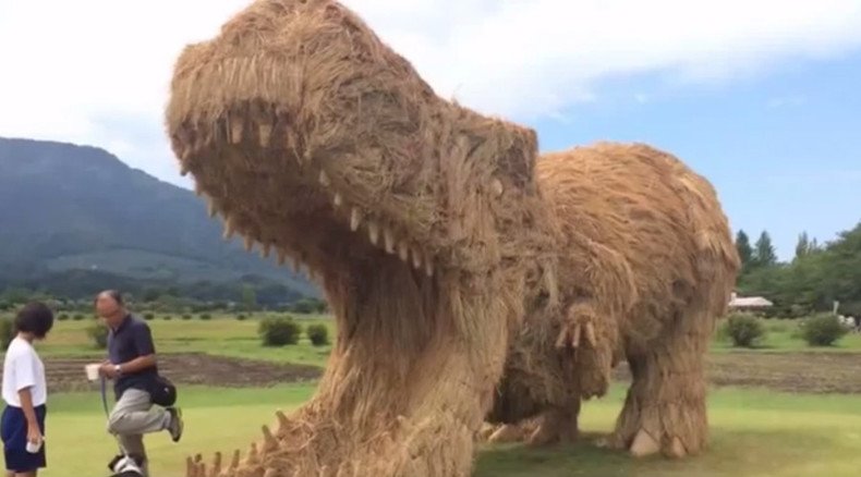 Jurassic Prefecture: Giant straw dinosaurs invade Japan (PHOTOS)