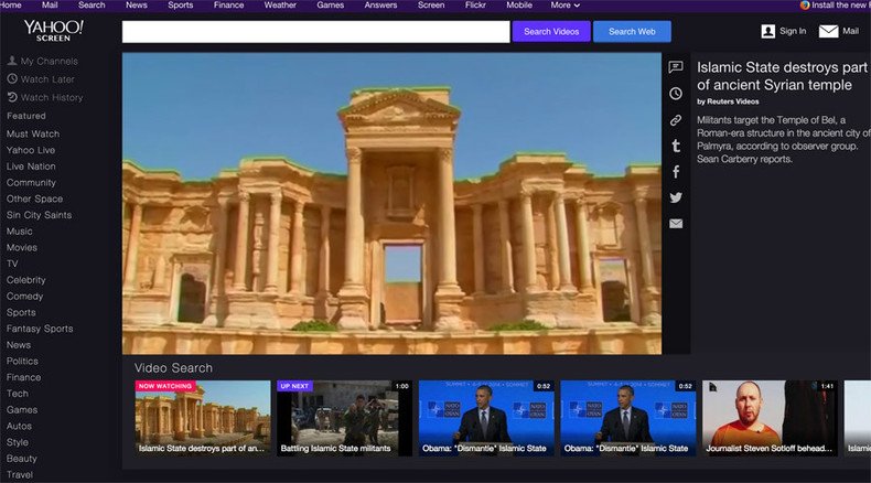 Yahoo Screen banned in Russia after requests to block ISIS video ignored