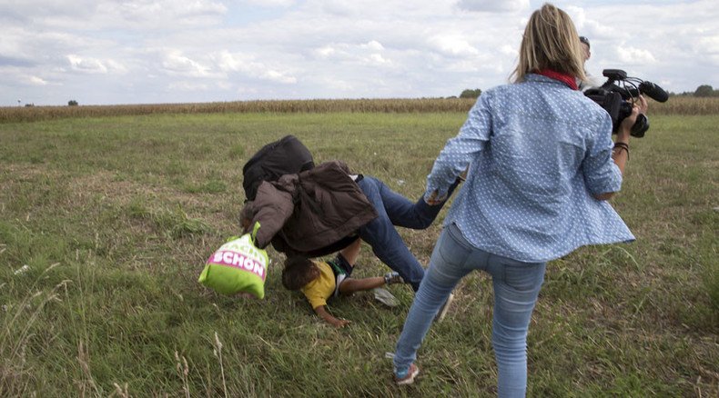 ‘I was scared’: Hungarian journo ‘regrets’ kicking refugees, denies being racist