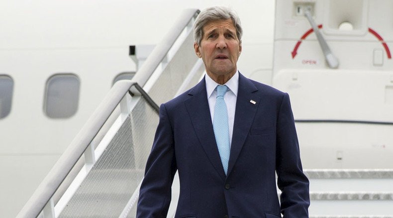 Kerry visits UK for talks on Syria, refugee crisis