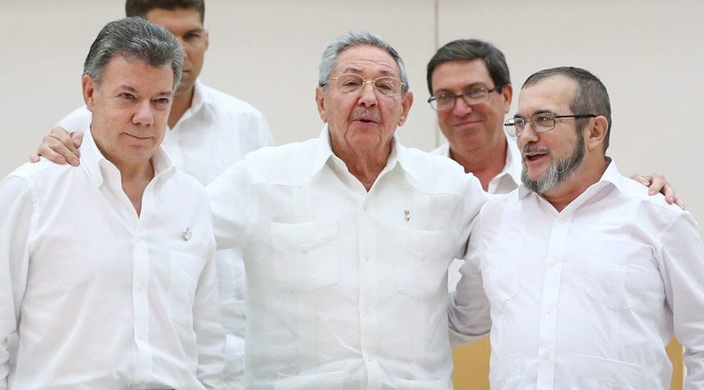 ‘We won’t fail’: Colombian President & FARC rebels agree to end decades-long war in 6 months