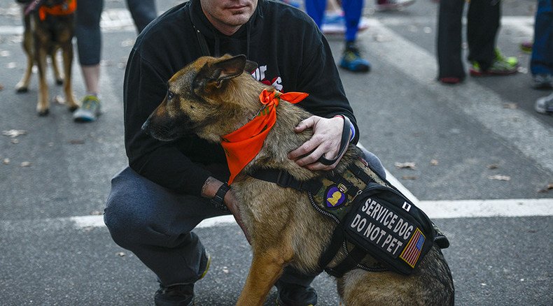 Airline apologizes for preventing wounded vet from boarding flight with service dog