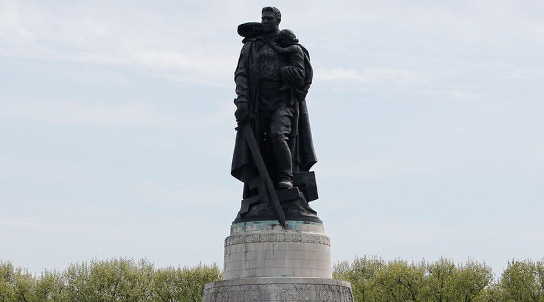 Russian social media seethes as BBC describes Soviet WWII monument as 'memorial to unknown rapist'