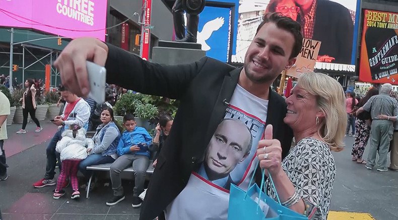 Mixed responses: What is it like to ‘wear Putin’ in NYC? (VIDEO)