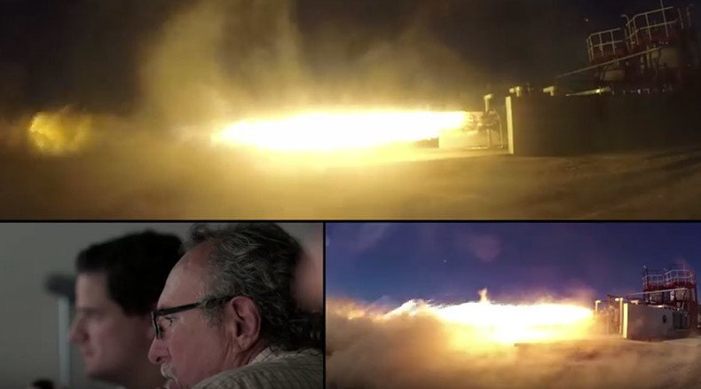 Virgin Galactic spectacularly tests main stage engine for LauncherOne spacecraft (VIDEO)
