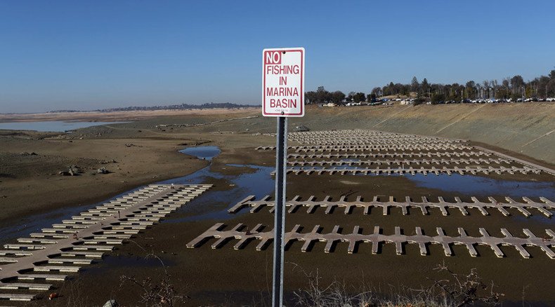 Startling viral video shows lake drying up in drought-ridden California