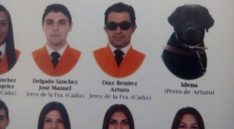 Labrador with honors: Graduation photo in Spanish University tributes blind student’s furry friend 
