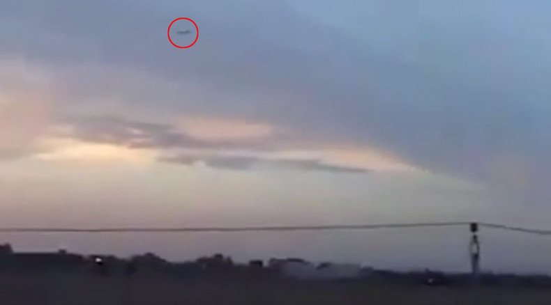 Alleged ‘Russian cruise missile flyby’ footage published by Kurds (VIDEO)