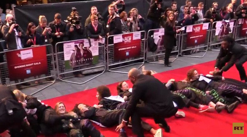 Feminists occupy ‘Suffragette’ film premiere to oppose austerity (VIDEO)