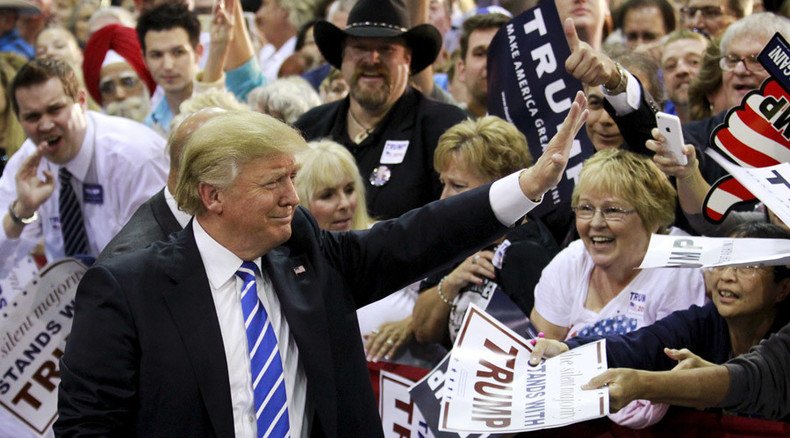 Virginia isn’t for Trump lovers: Brawl breaks out at billionaire’s campaign event (VIDEO)