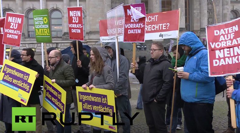‘Error 404’: Germans protest new ‘surveillance’ law approved by parliament (VIDEO)