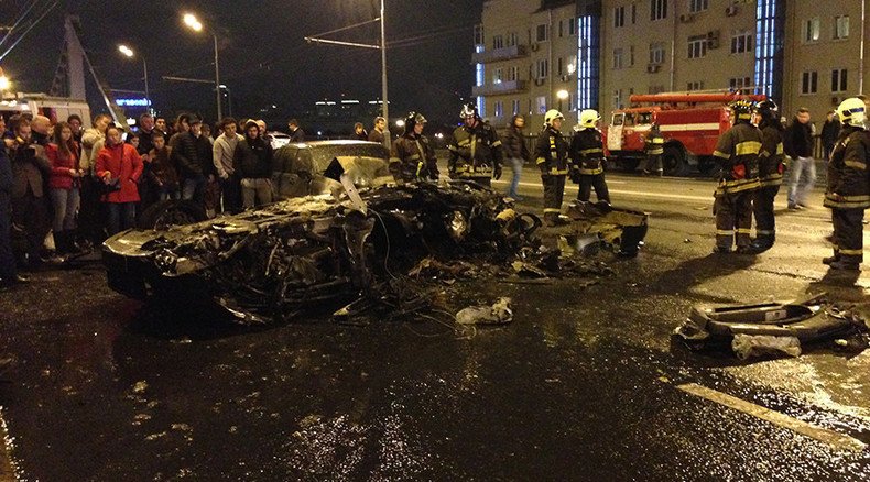 Teen ‘diamond boy’ crashes $240,000 Ferrari in downtown Moscow and flees (VIDEO)