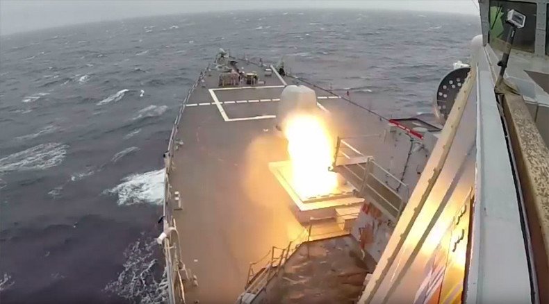 First time in Europe: US Navy successfully intercepts missiles during war games (VIDEO)