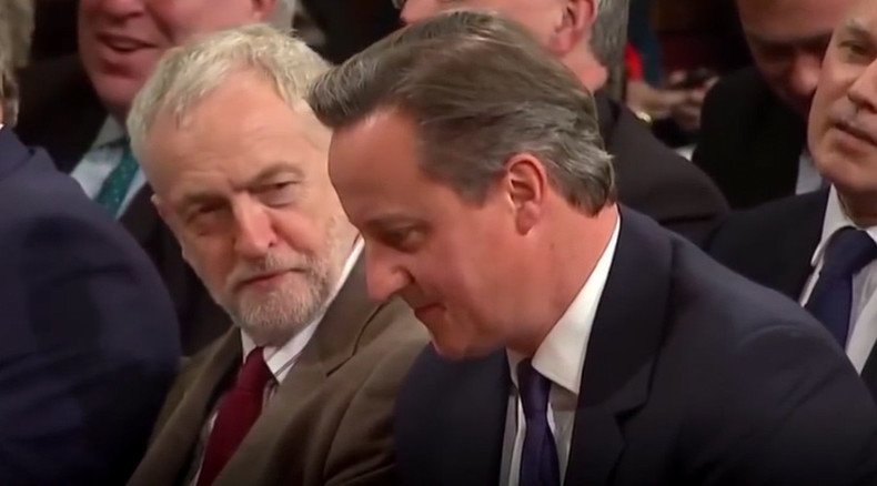 Corbyn vs Cameron unplugged: Spoof subtitles offer hilarious take on inaudible chat (VIDEO)