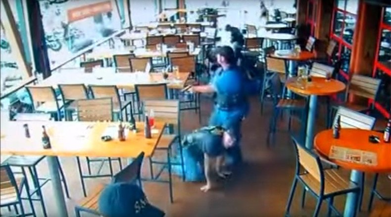 Wild West at Twin Peaks: Waco biker gang shootout CCTV footage released (VIDEO)