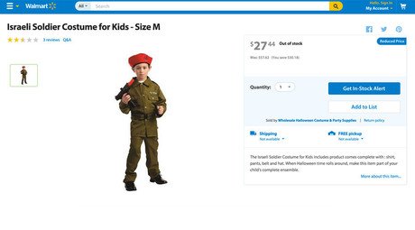 Customers outraged by Walmart’s Israeli soldier Halloween costume
