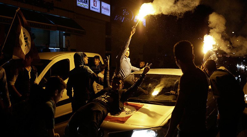 Turkish police fire tear gas at protesters dissatisfied with election results