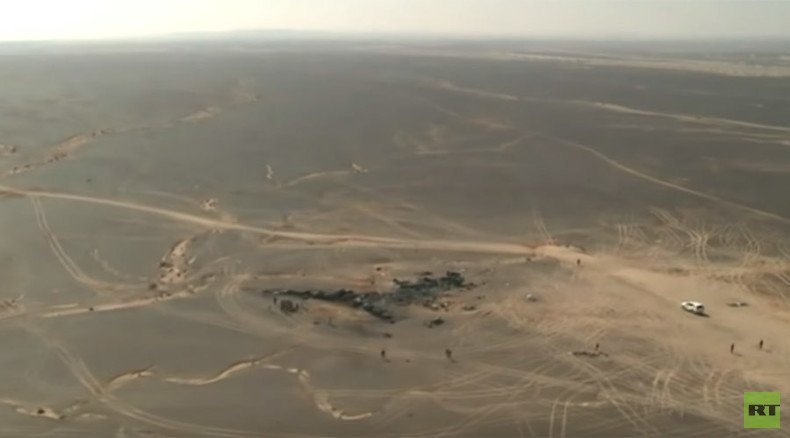 Aerial footage of site where Russia’s A321 crashed in Sinai, Egypt, released 