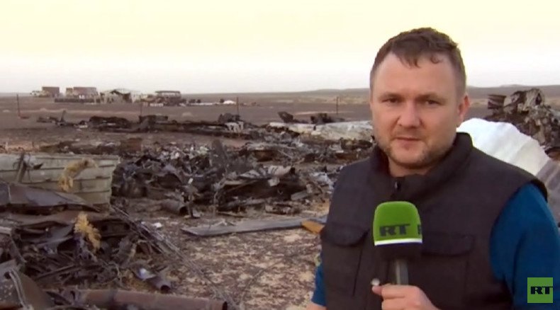 RT EXCLUSIVE: First look at site of Russian jet crash in Sinai (VIDEO)