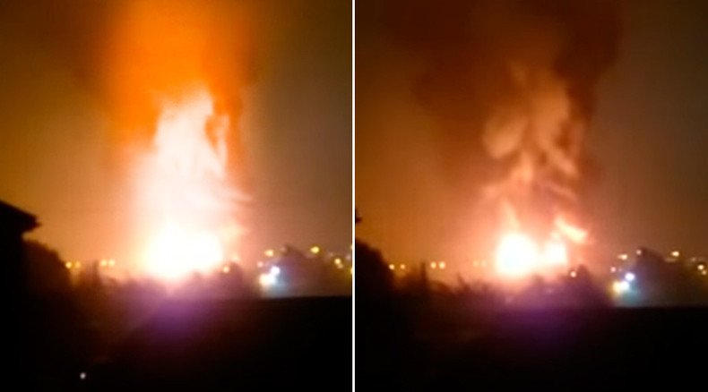 Massive fire, explosions in Bracknell industrial estate west of London