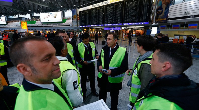 Almost 60,000 passengers grounded as Lufthansa staff start longest-ever strike