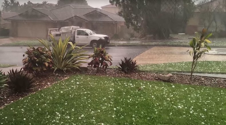 Strong Australian storm serves tennis ball-sized hailstones to Brisbane (IMAGES)