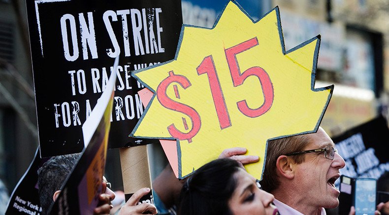 ‘Fight for $15’ highlights: NY, Pittsburgh raise wages, Sanders rallies for workers
