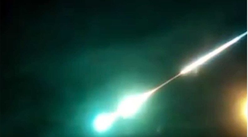 Meteor lights up Siberian skies near Chita