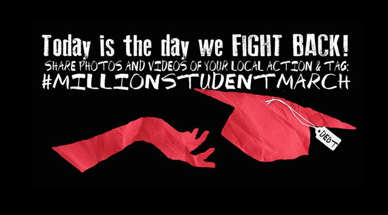 Students across America protest debt in Million Student March