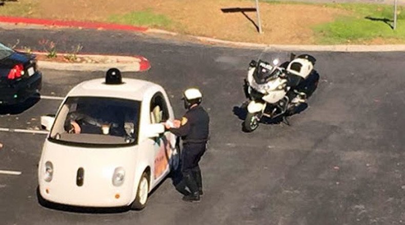 Who do I send the ticket to? Cops pull over Google self-driving car