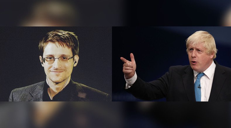 ‘Edward Snowden taught terrorists how to avoid being caught’ – Boris Johnson