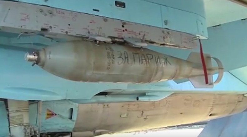 'For Paris!' Revenge messages on ISIS-bound Russian bombs