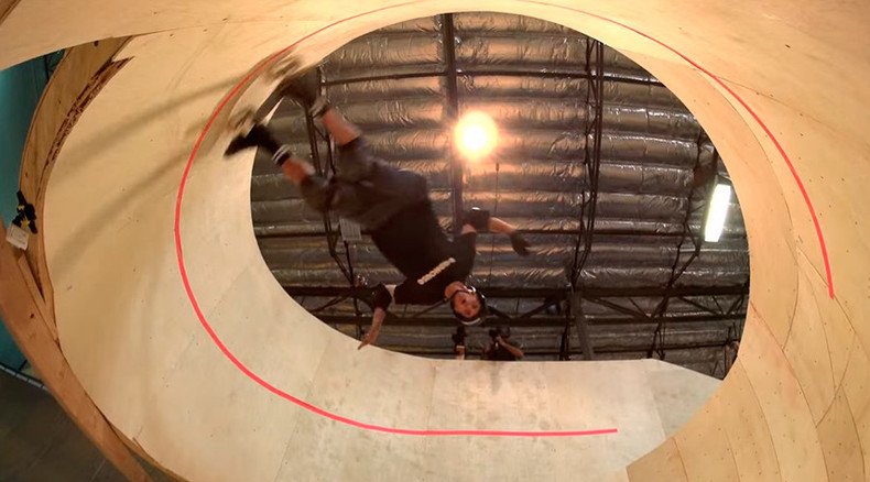 Skateboard sensation: Tony Hawk skates first-ever horizontal loop (VIDEO)