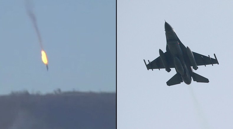 Turkish F16 fighter shot down Russian Su-24 jet over Syria, MoD confirms (VIDEO)