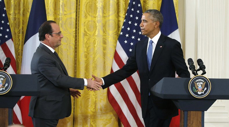 Obama, Hollande call on Turkey and Russia to prevent escalation after jet downing