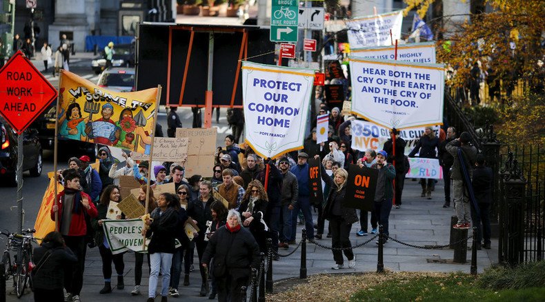 ‘Last chance’: Climate activists across US call for decisive actions at Paris summit