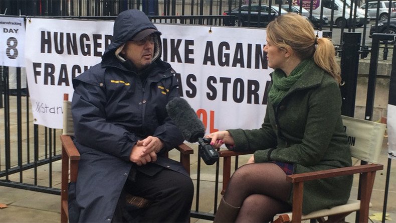 Anti-fracking hunger striker demands audience with David Cameron