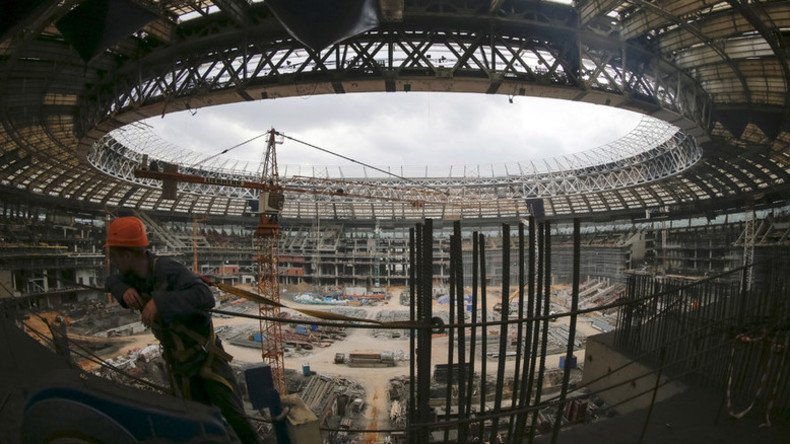 Russia on course to host 2018 World Cup despite construction delays