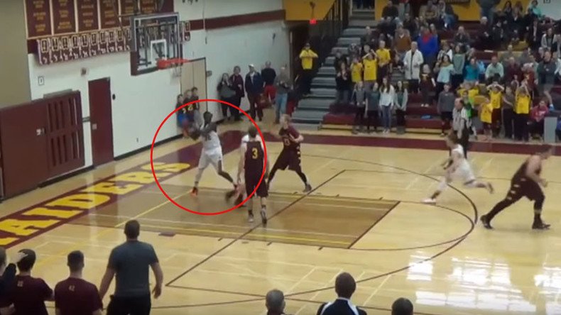 VIDEO: Teen basketball player makes ‘one in a million shot’