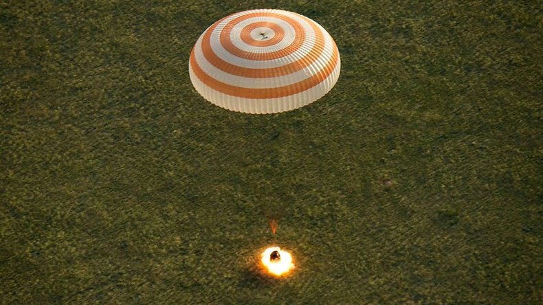 ISS trio lands safe & sound in Kazakhstan, 1st return from space after sunset
