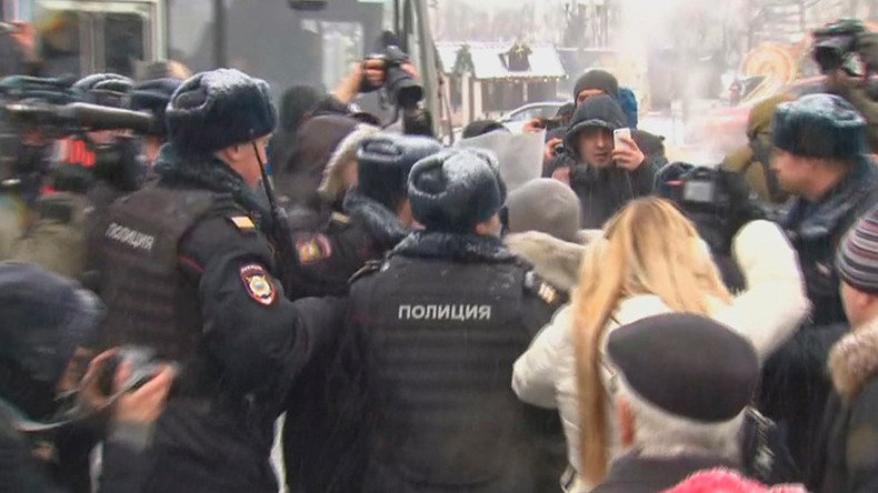 Some 50 protesters detained in Moscow during unsanctioned rallies on Constitution Day