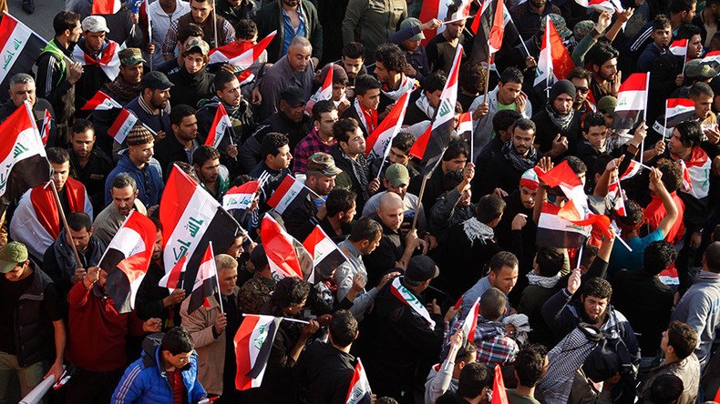 Thousands of Iraqis protest against Turkey’s troop deployment in north