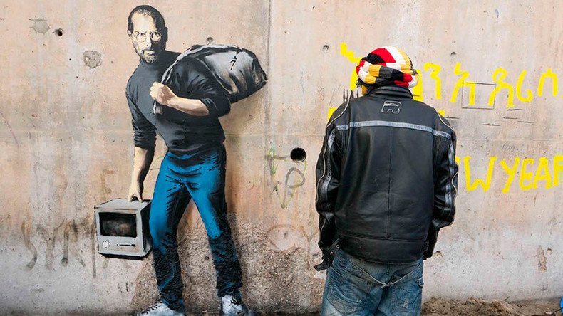 Banksy graffiti of Steve Jobs in Calais ‘Jungle’ migrant camp to be protected – authorities
