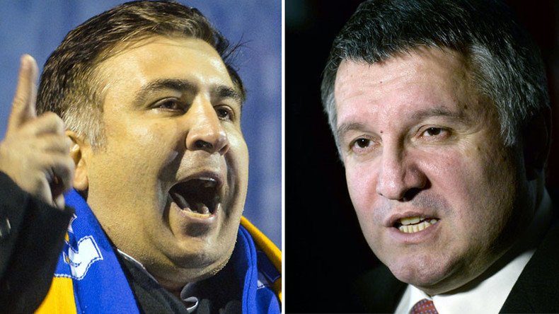 ‘Wack-job populist’ Saakashvili gets water splashed in his face by ‘corrupt’ interior minister