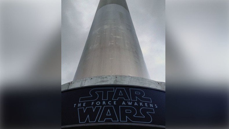 Dublin Spire becomes lightsaber for Star Wars premiere