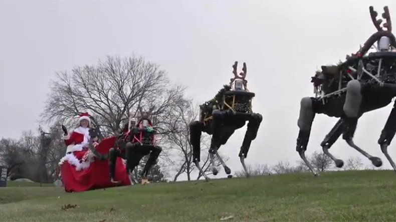 Christmas future: Santa’s sleigh being pulled by animal-robots, not reindeer 