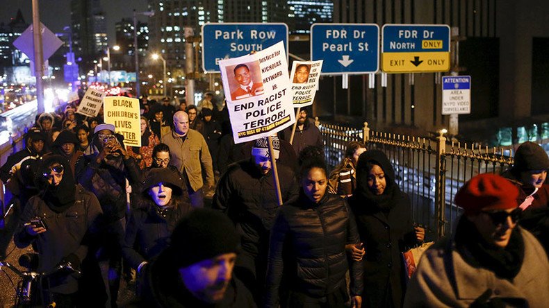 ‘I am Tamir’: Streets, Brooklyn Bridge shut down in NYC after shooter of 12yo Rice walks free 